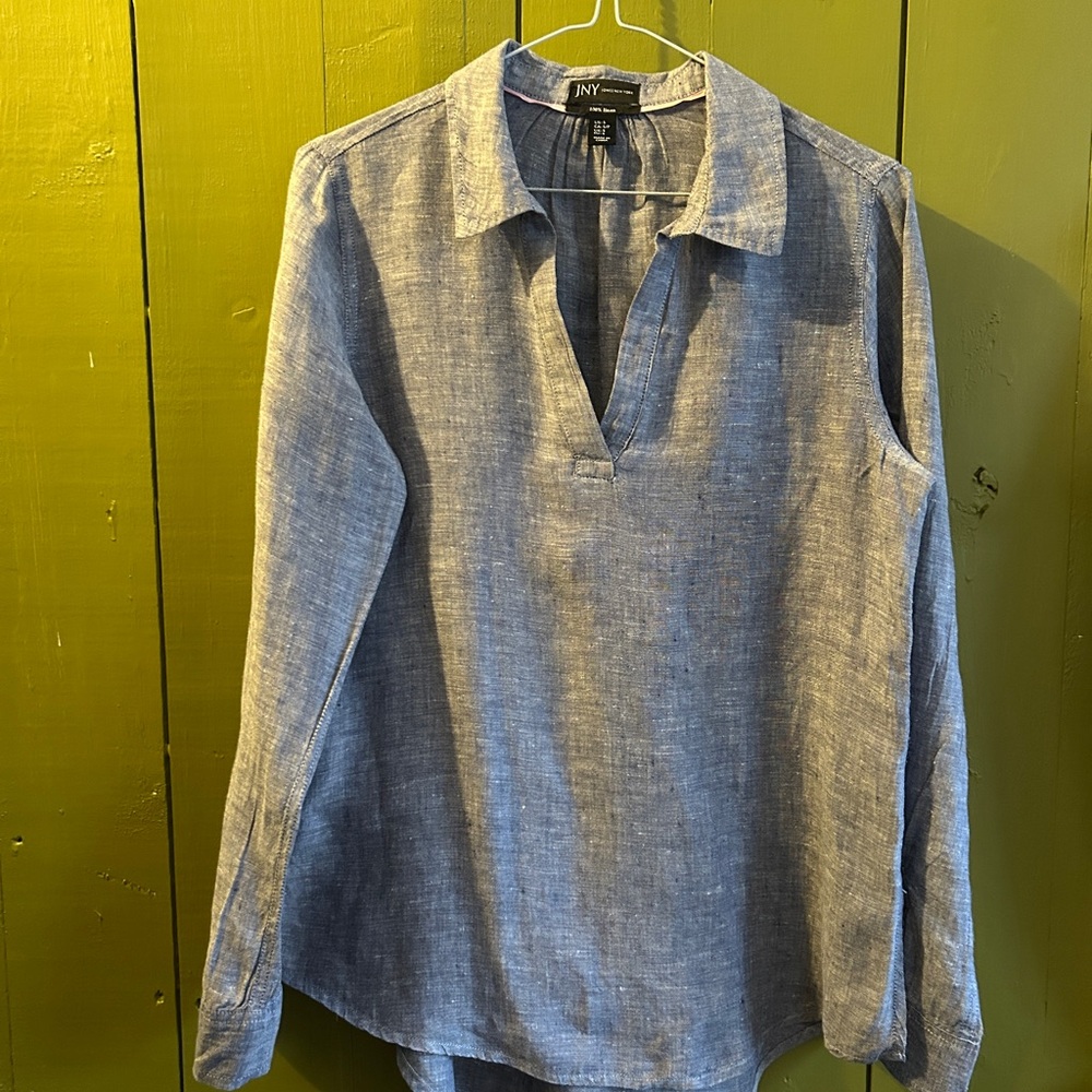 Jones New York 100 % linen blouse